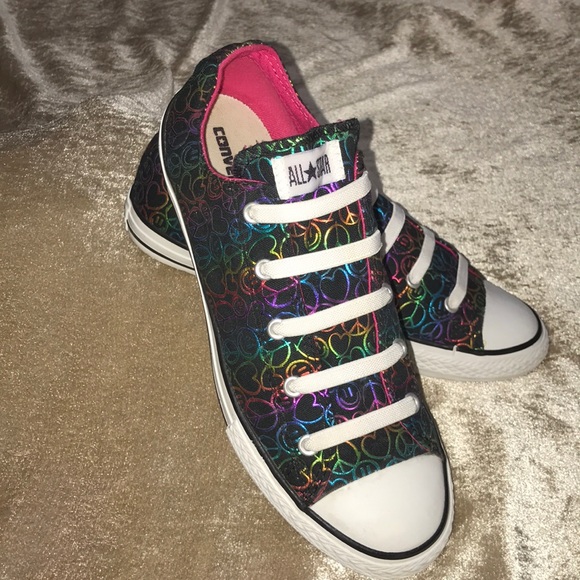 sneakers with heart faces